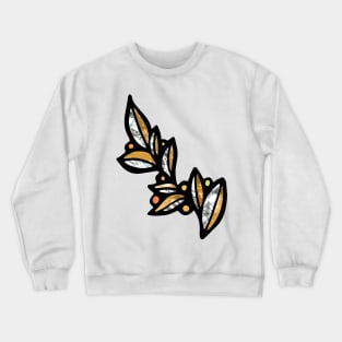 Gold and Silver Leaves Crewneck Sweatshirt